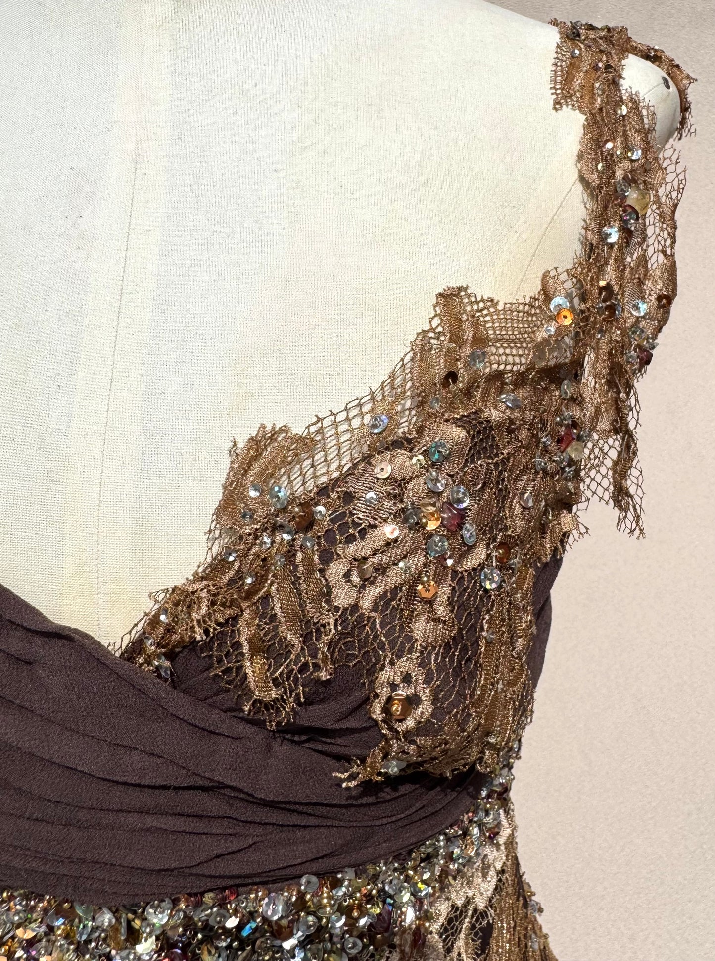 Y2K Deadstock Mandalay Midi fairy hem Dress – Size 2