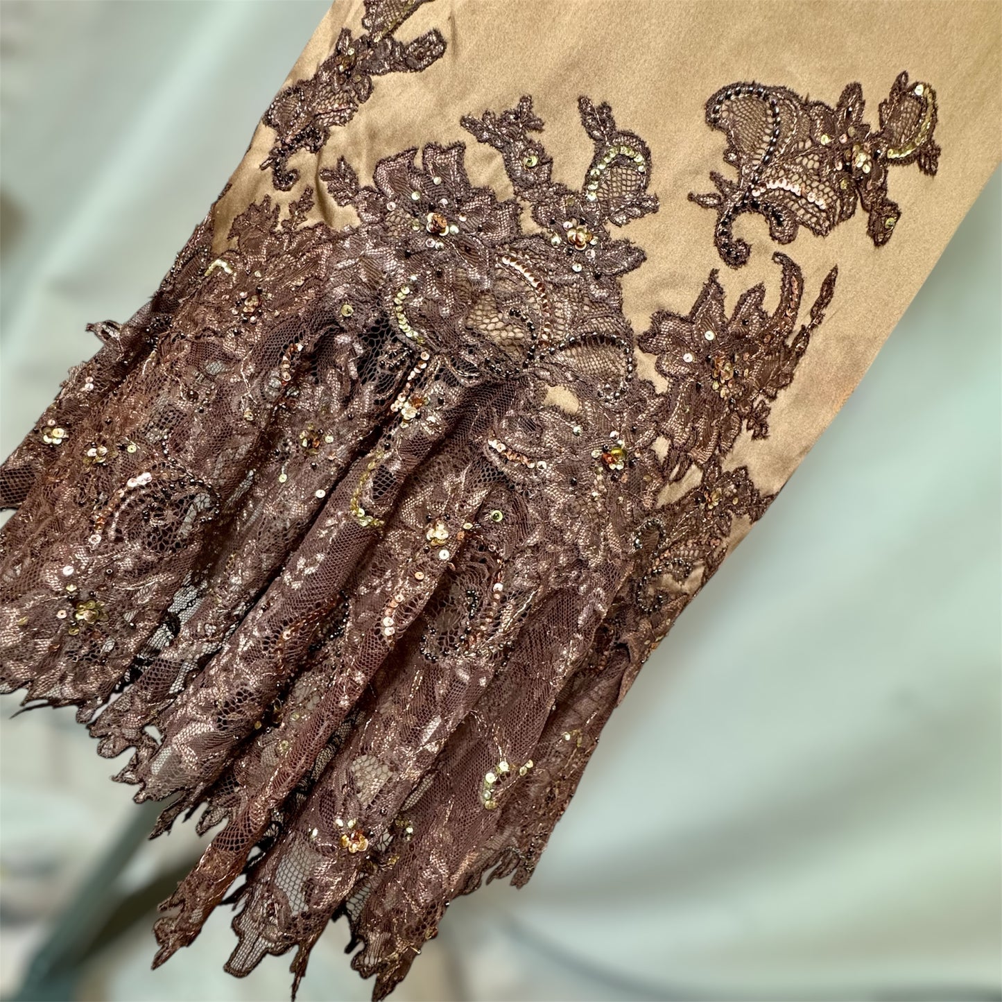 Y2K Deadstock Mandalay Bronze  Dress, Size 6