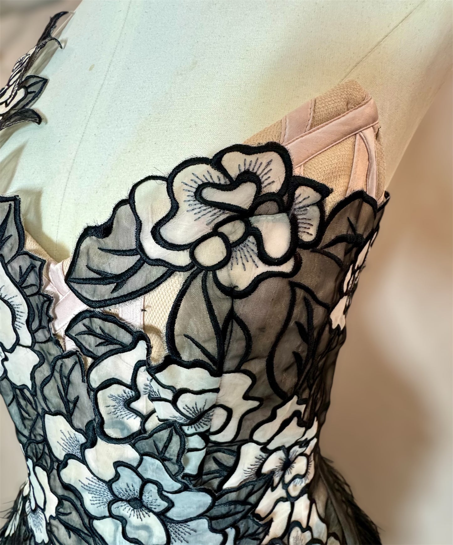 Y2K Deadstock Mandalay One-Shoulder Mini Dress – Pink & Black, Size 6