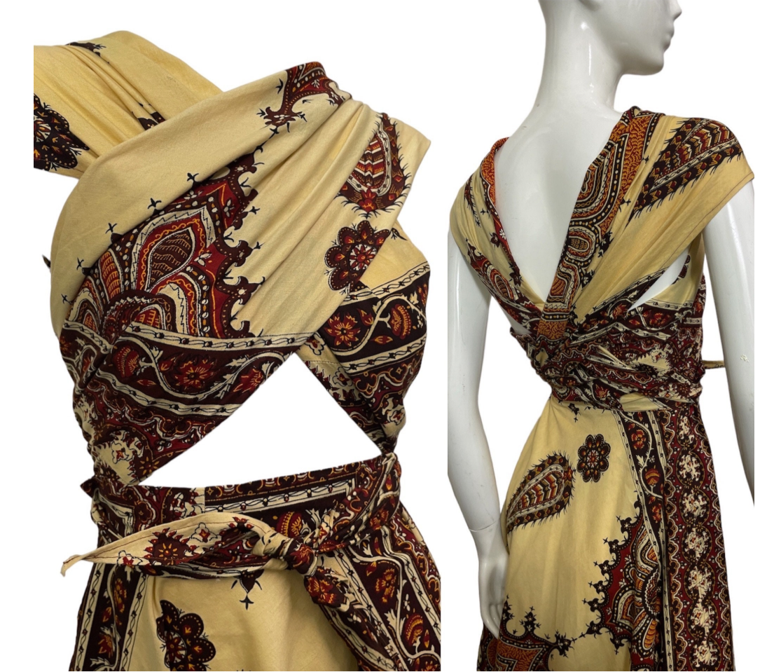 1950s 7 way dress. RARE! w 26”