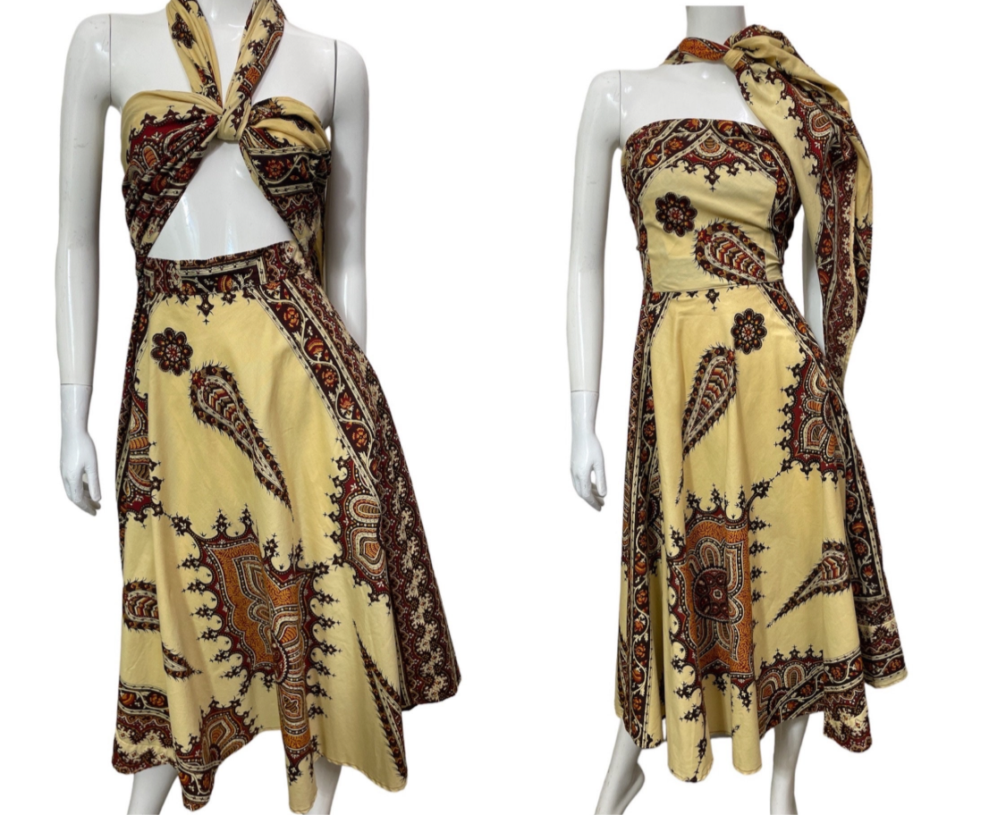 1950s 7 way dress. RARE! w 26”