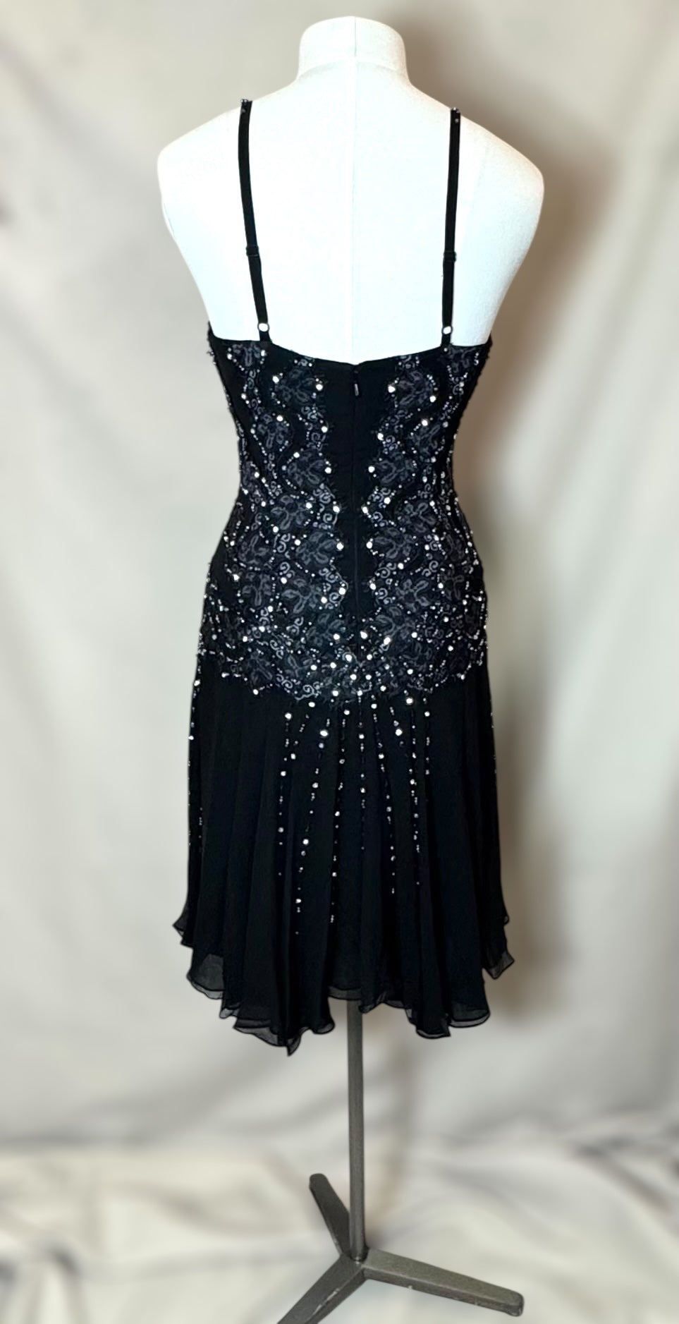 Vintage Deadstock Y2K Mandalay black Mini Dress – Size 6