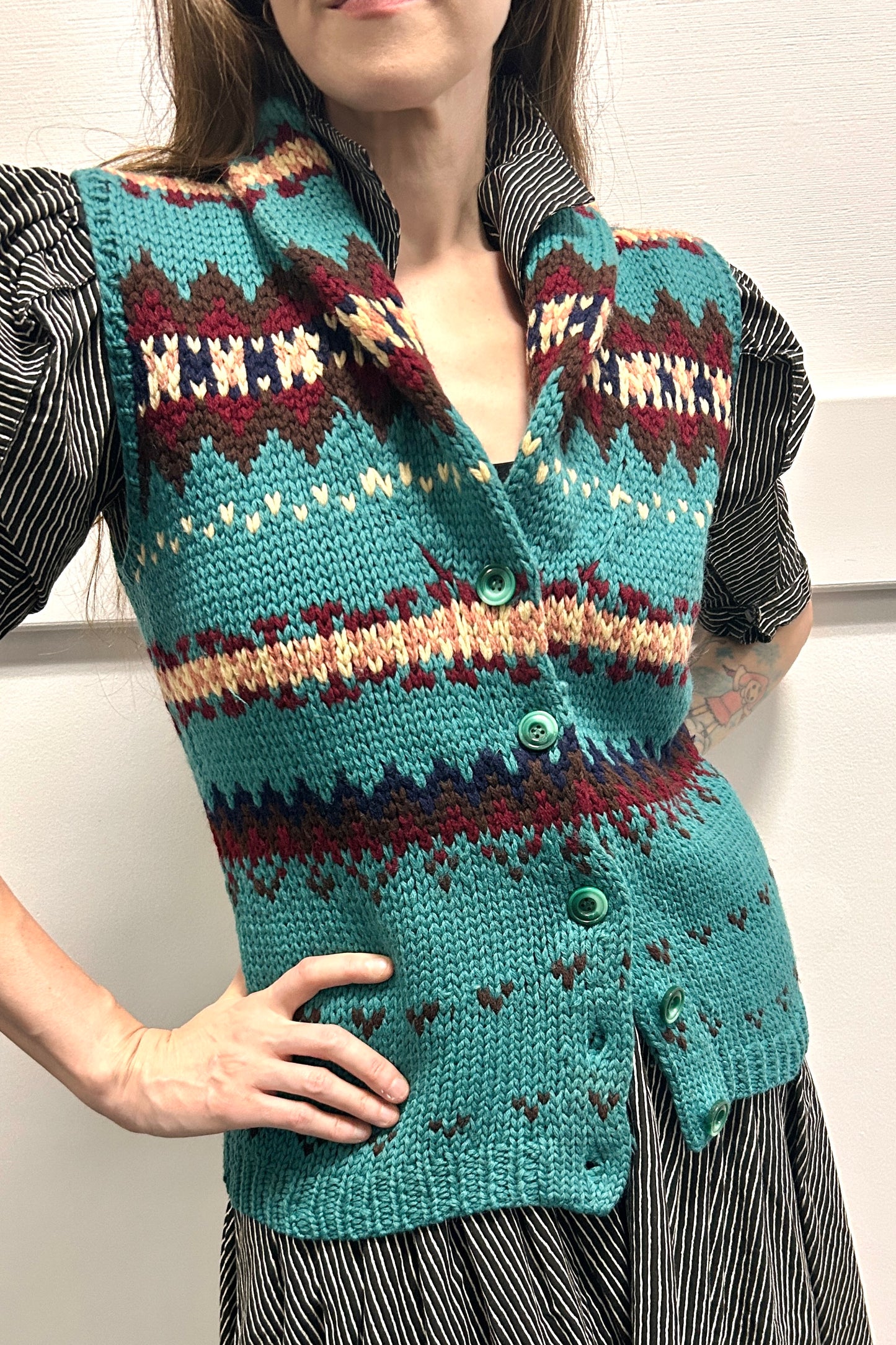 Sleeveless Wool Cardigan Selected by Cannonball and Tilly