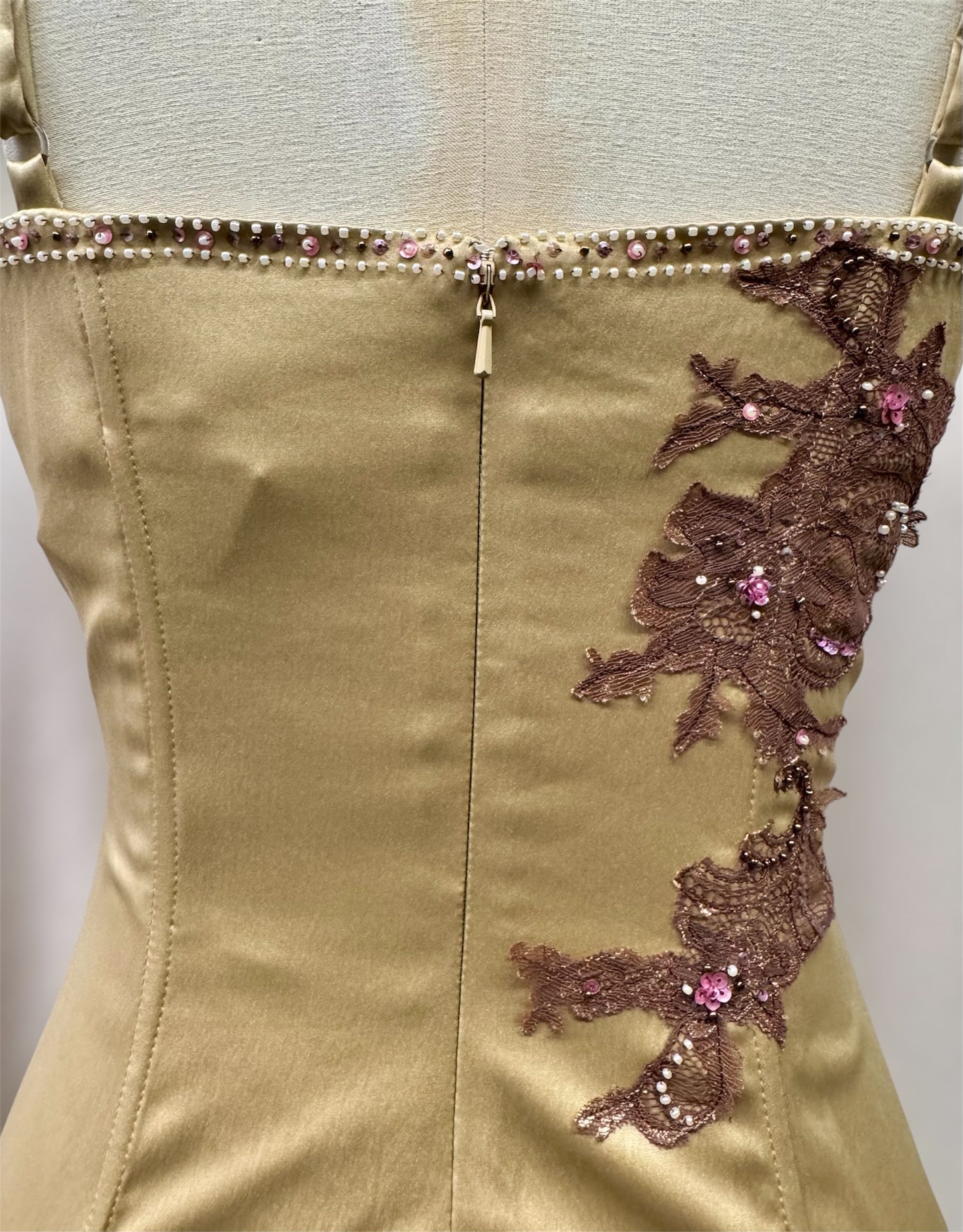 Mandalay vintage y2k dead stock embroidered midi dress