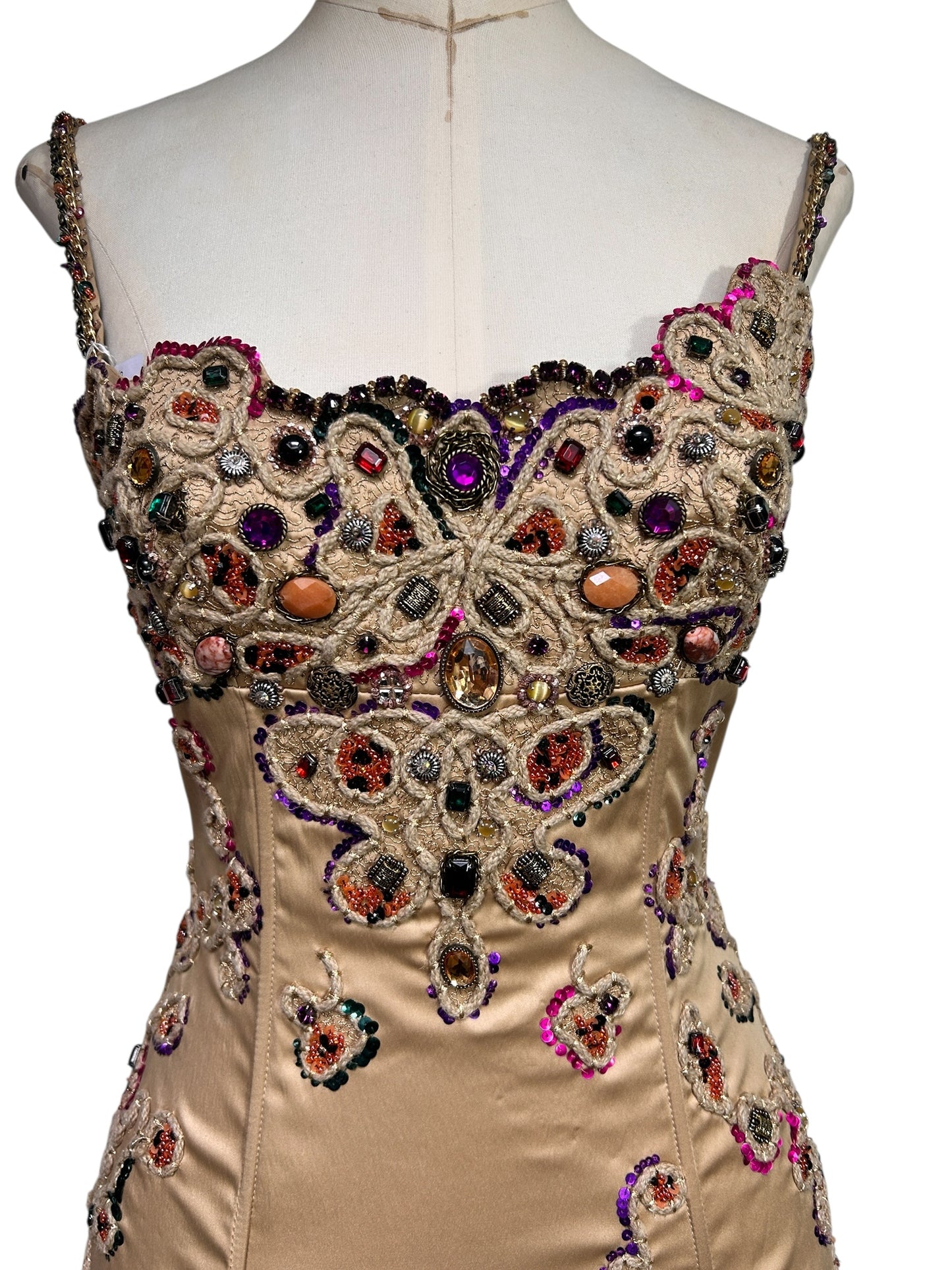 Deadstock Mandalay Embellished Wiggle Dress – Size 6
