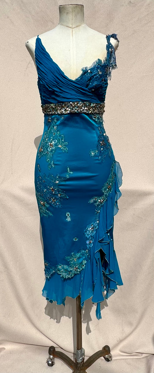 Y2K Mandalay Deadstock Midi Dress — Size 6