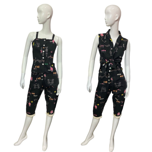 50’s Summer Tops & Pedal Pushers 3 pc Set “Apothecary Shop” Created by Jean Allen of Associated American Artists