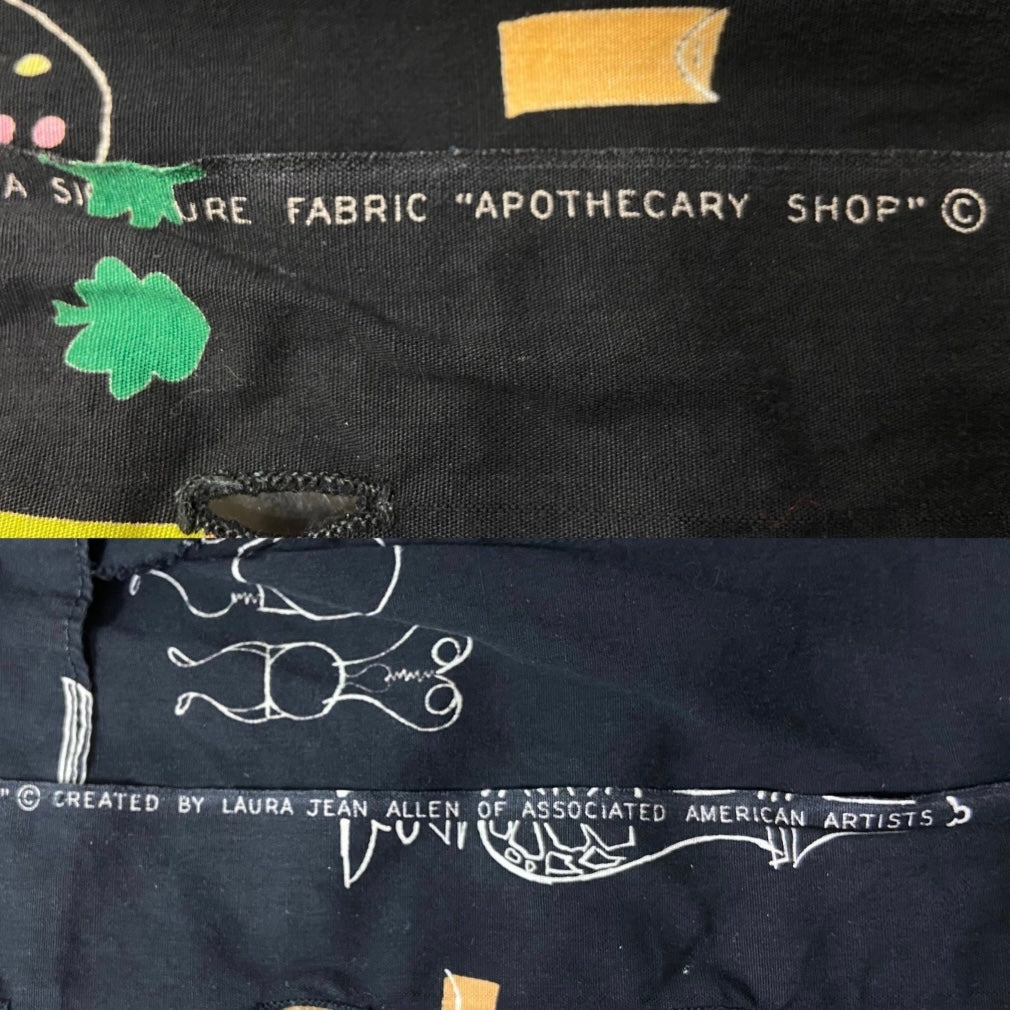 50’s Summer Tops & Pedal Pushers 3 pc Set “Apothecary Shop” Created by Jean Allen of Associated American Artists