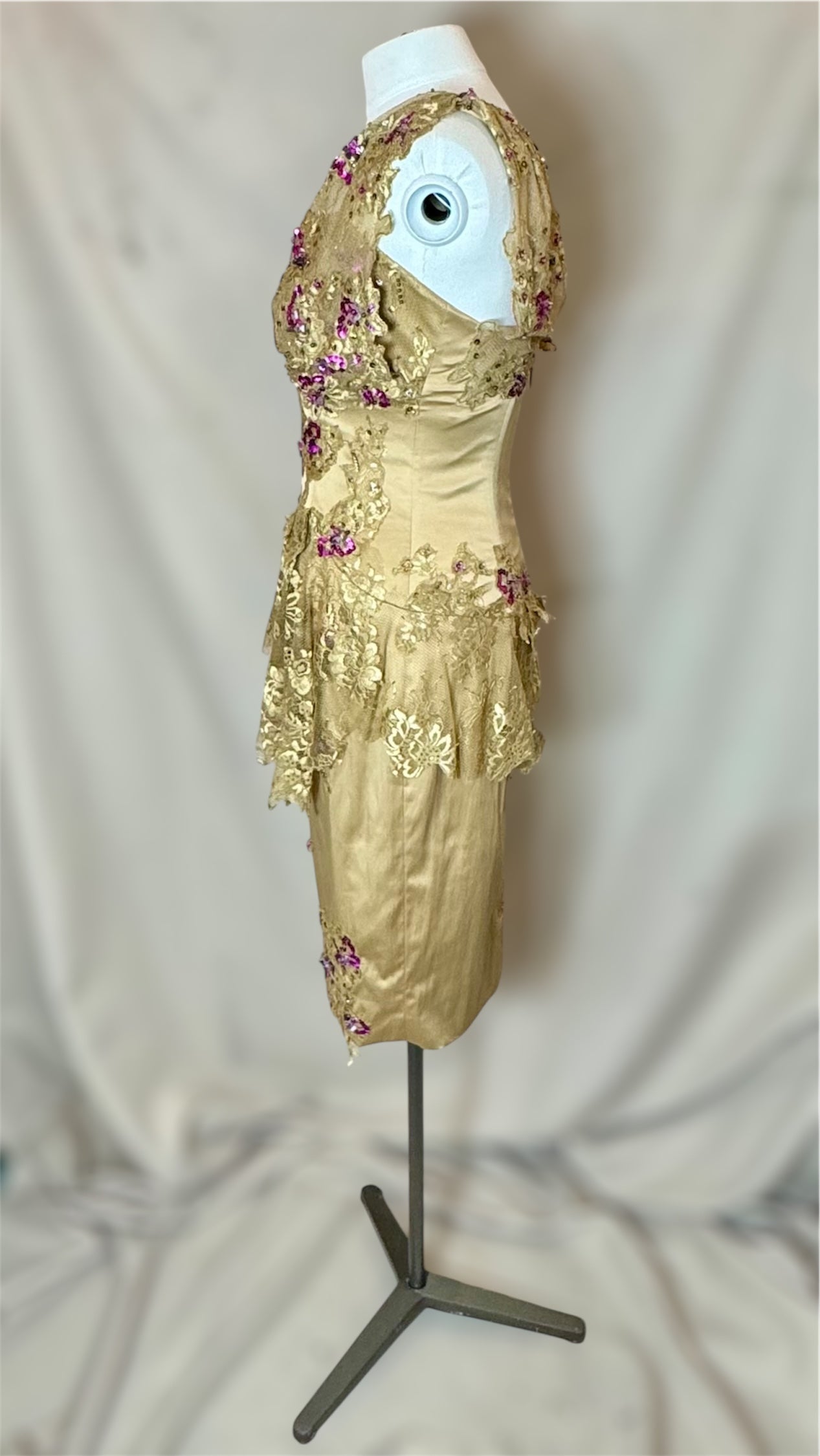 Y2K Deadstock Vintage Mandalay Midi Dress size 6