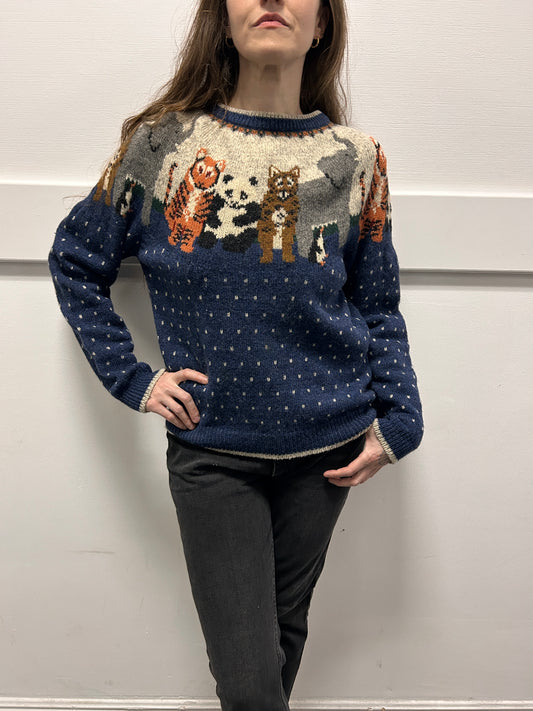 Wool Animal Sweater Selected by Cannonball and Tilly