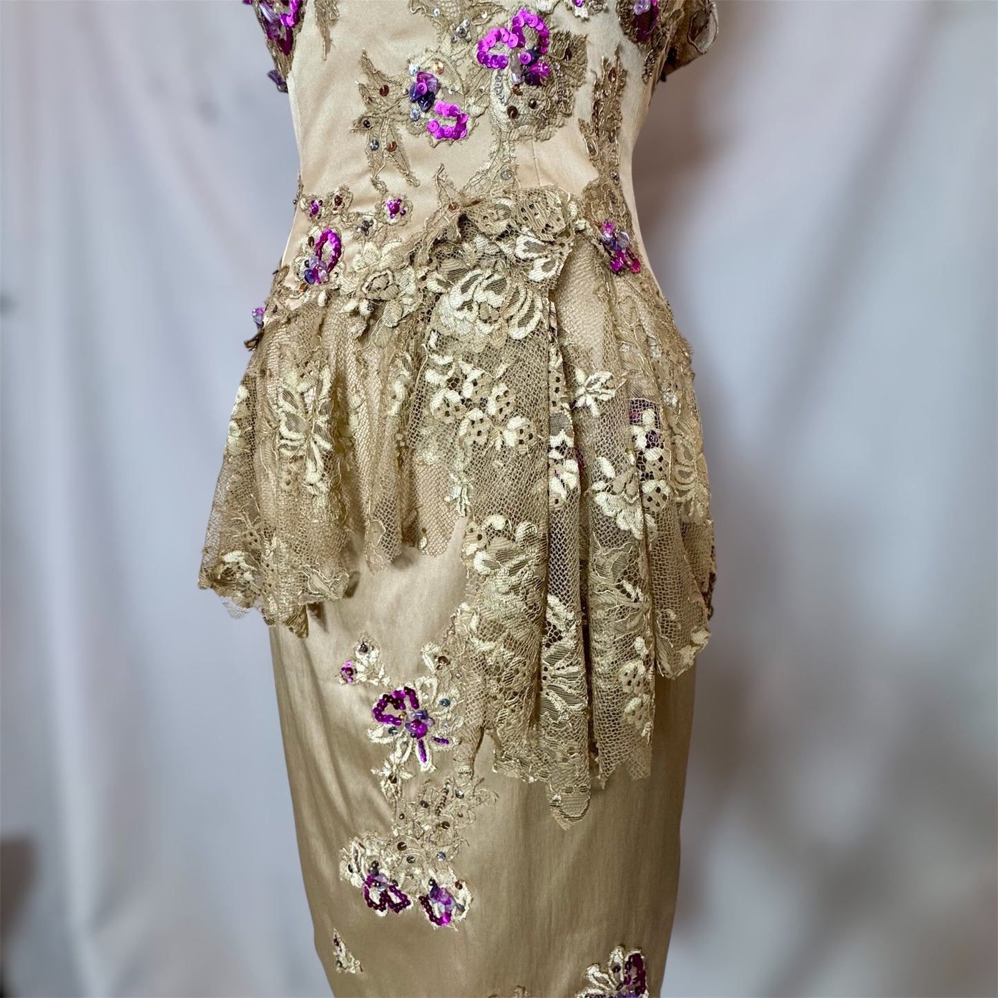 Y2K Deadstock Vintage Mandalay Midi Dress size 6