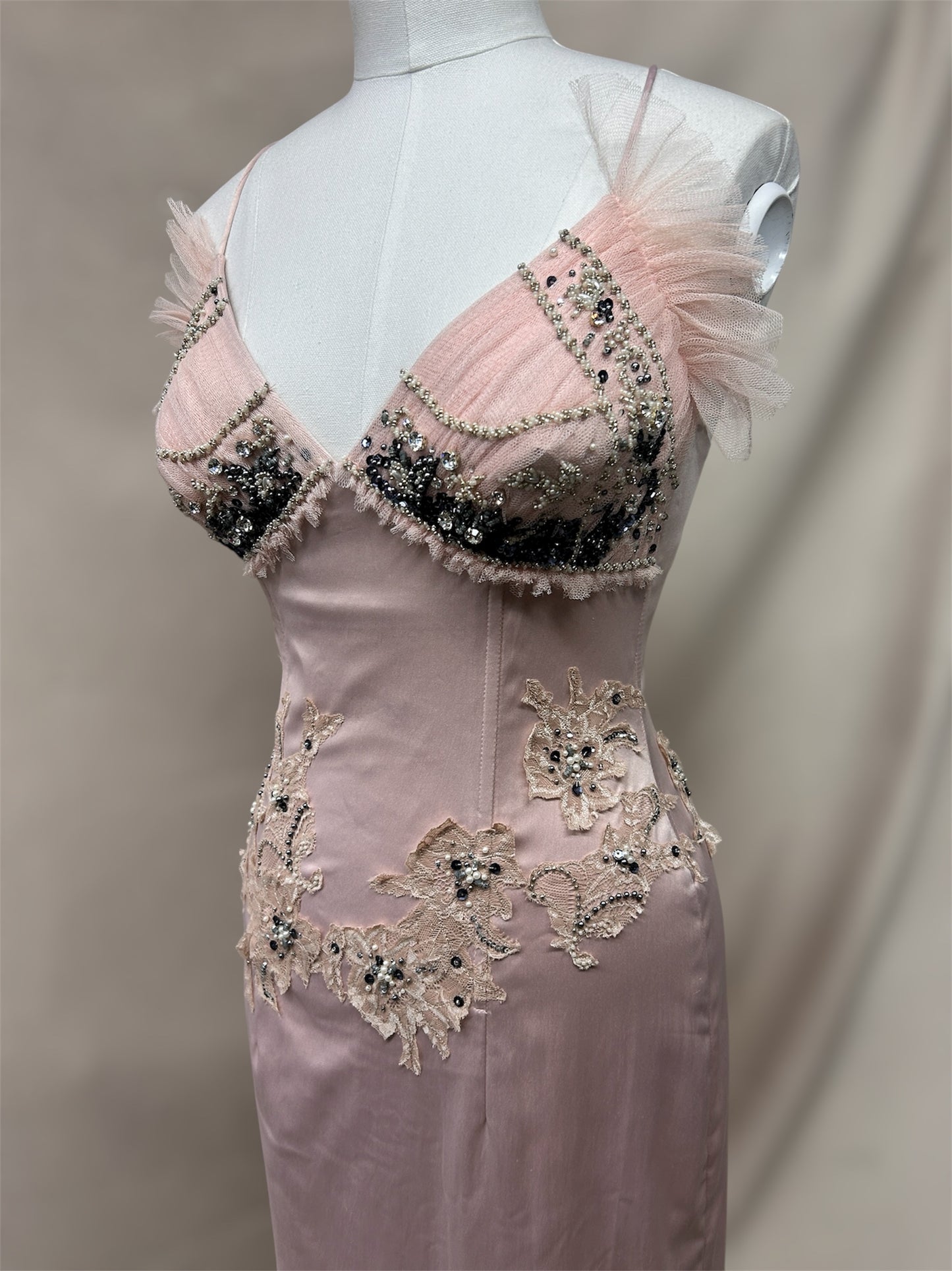 Baby pink Mandalay wiggle dress size 6