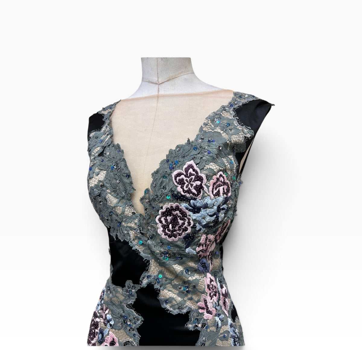 Y2K Deadstock Mandalay Dress lace  – Size 12
