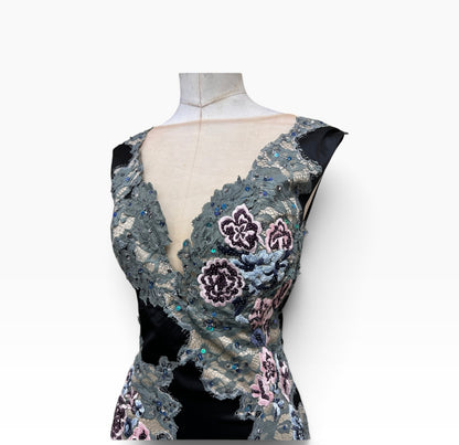 Y2K Deadstock Mandalay Dress lace  – Size 12