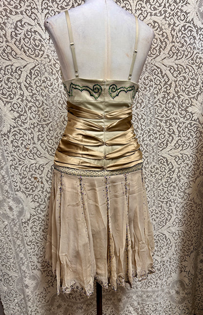Champagne Deadstock Y2K Mandalay Dress – Size 10