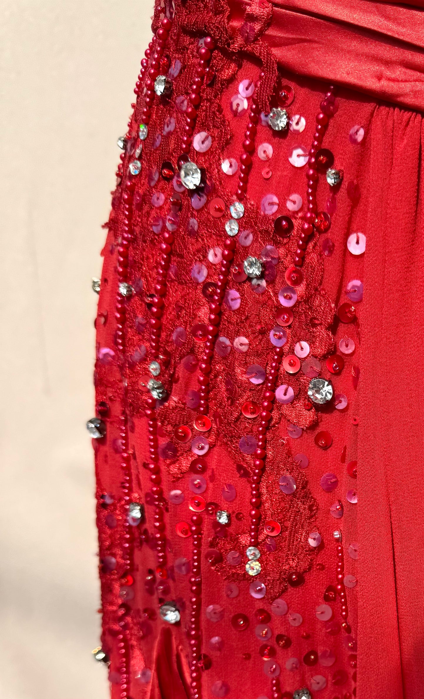 Y2K Mandalay Deadstock red Mini Dress – Size 10