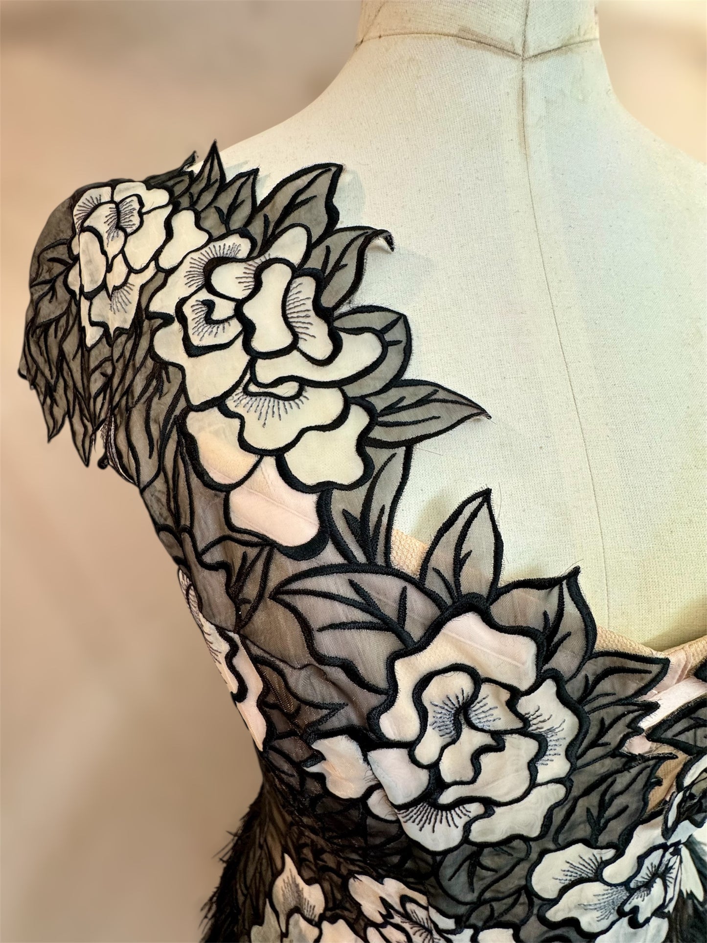 Y2K Deadstock Mandalay One-Shoulder Mini Dress – Pink & Black, Size 6