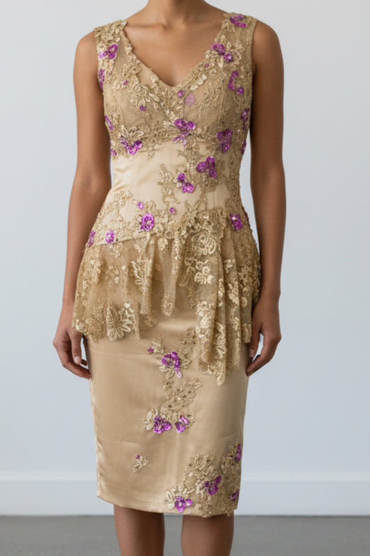 Y2K Deadstock Vintage Mandalay Midi Dress size 6