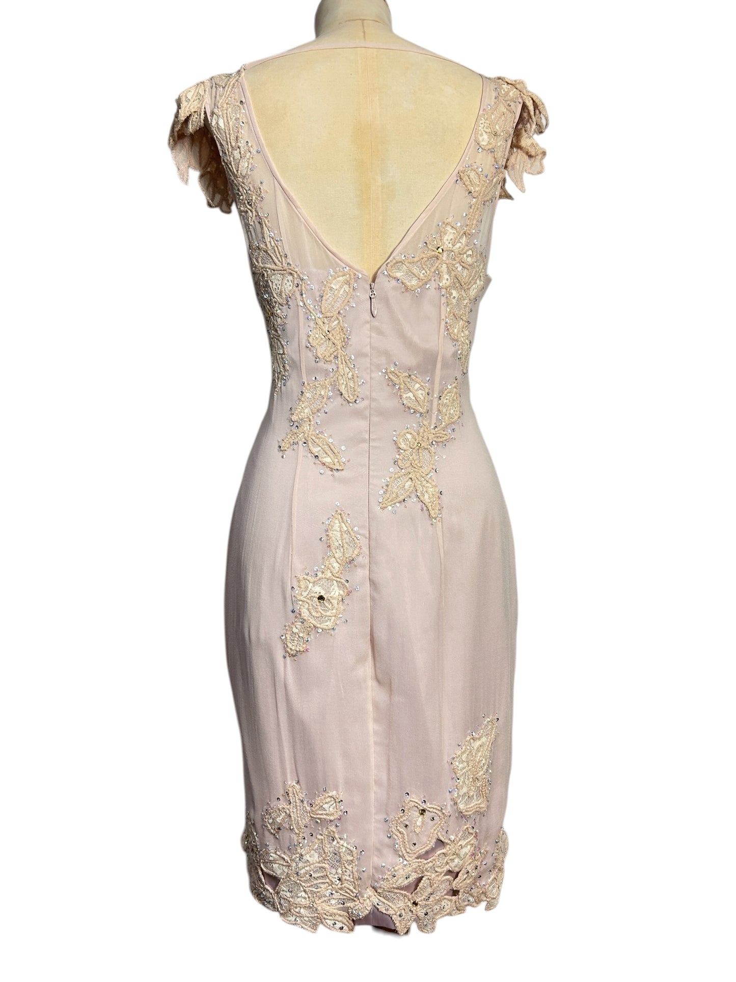 Silk chiffon, dead stock, Mandalay Wedding dress size 14