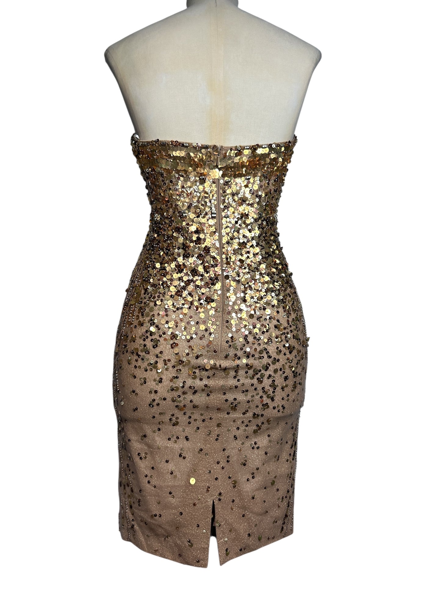 Deadstock Mandalay Strapless Sequin Dress — Size 6