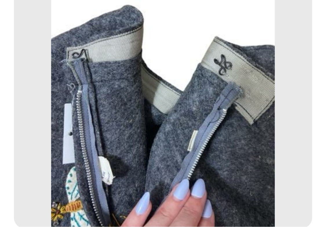 50's Felt Circle Skirt with African Safari Motif Appliqués