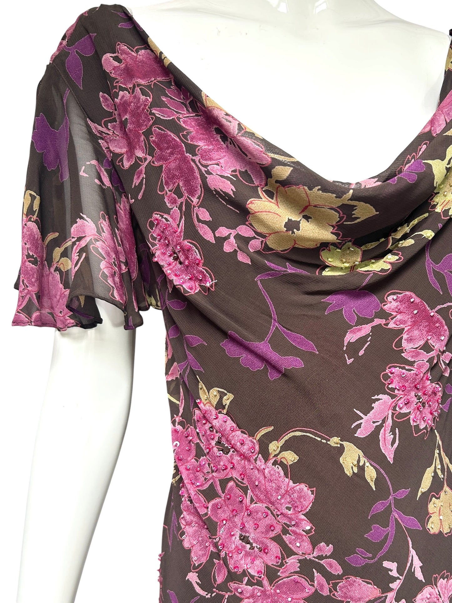 Y2K Bias-Cut Plus Size Evening Gown – Size 20 – 1930s Inspired