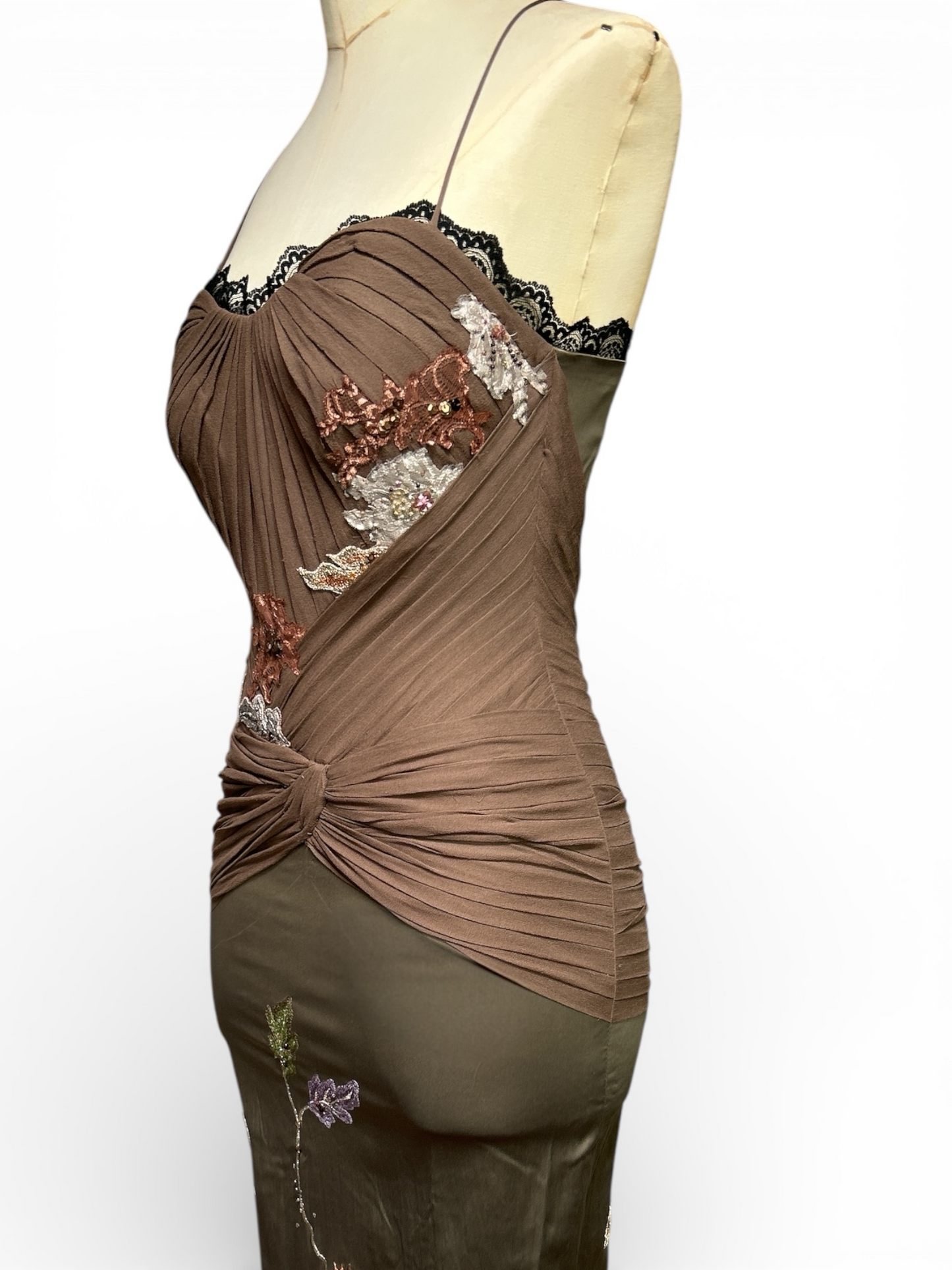 Deadstock Silk Pleated Mandalay Dress – Size 6