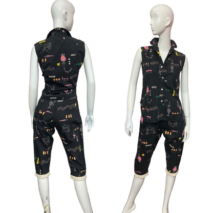 50’s Summer Tops & Pedal Pushers 3 pc Set “Apothecary Shop” Created by Jean Allen of Associated American Artists