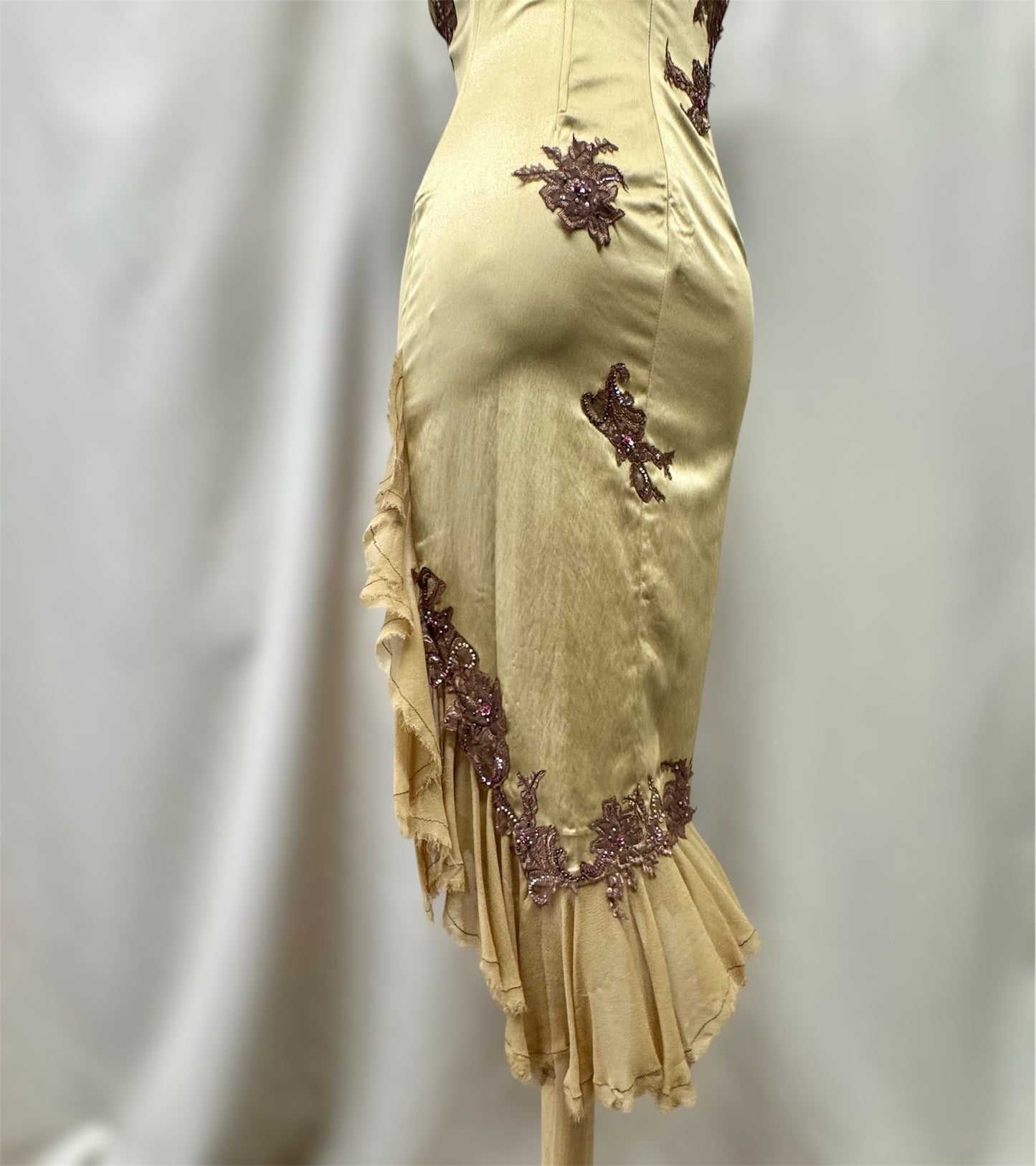 Mandalay vintage y2k dead stock embroidered midi dress