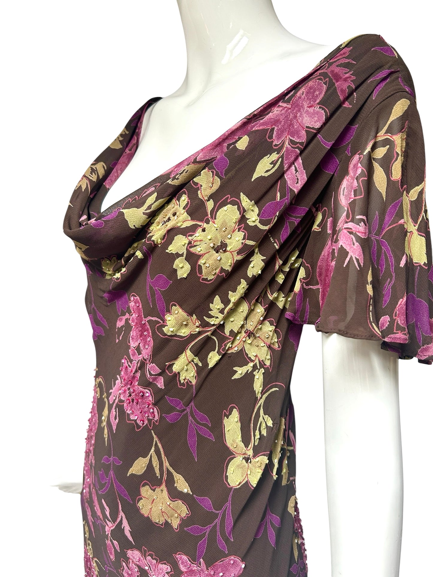 Y2K Bias-Cut Plus Size Evening Gown – Size 20 – 1930s Inspired