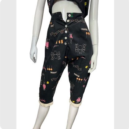 50’s Summer Tops & Pedal Pushers 3 pc Set “Apothecary Shop” Created by Jean Allen of Associated American Artists