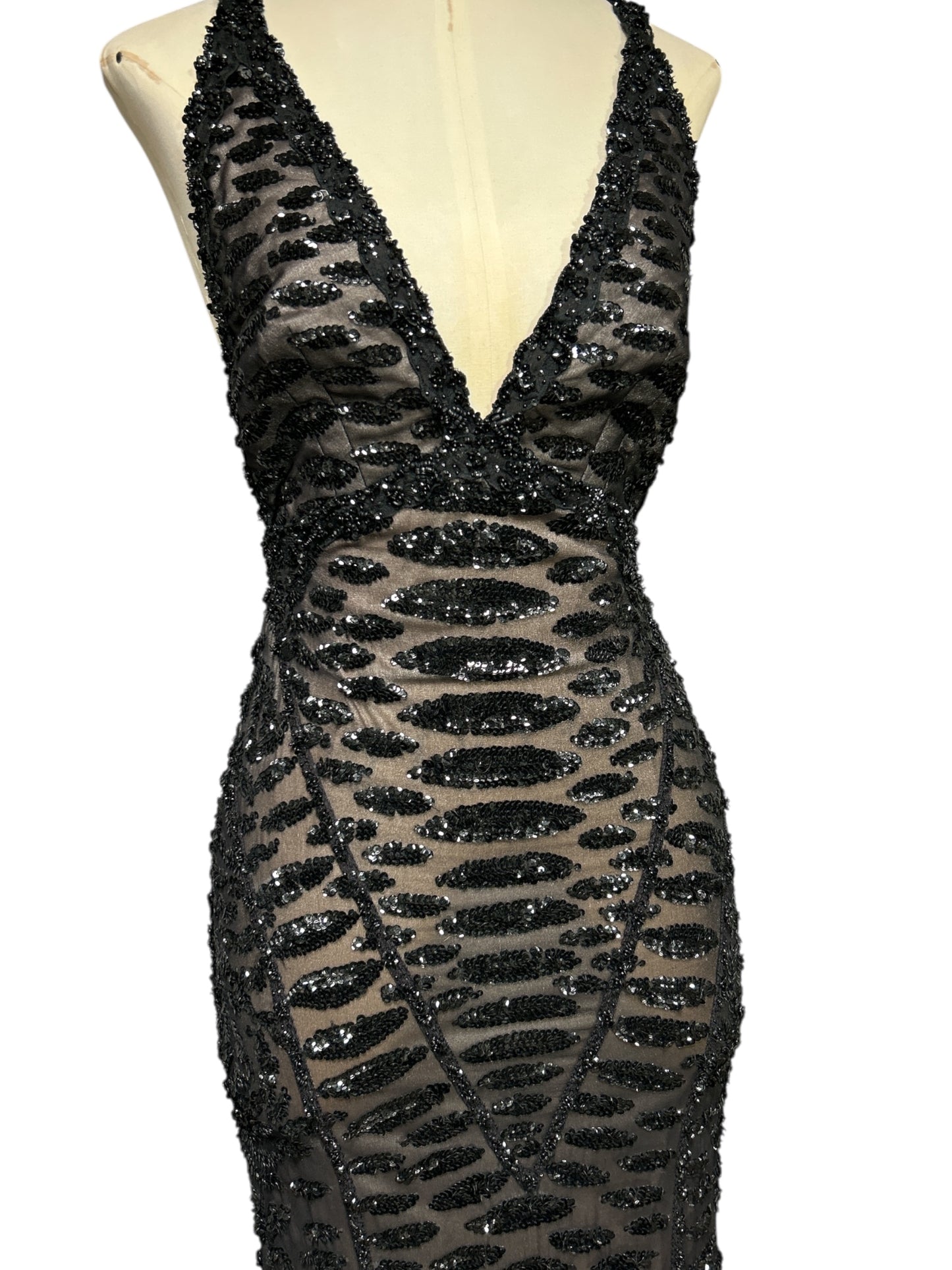 Deadstock Mandalay Silk Gown — Black | Size 6