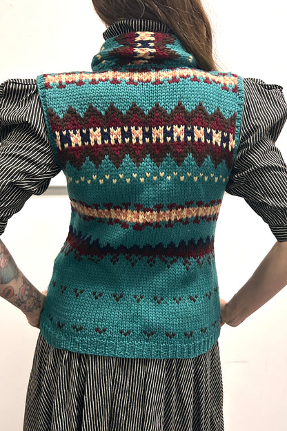 Sleeveless Wool Cardigan Selected by Cannonball and Tilly