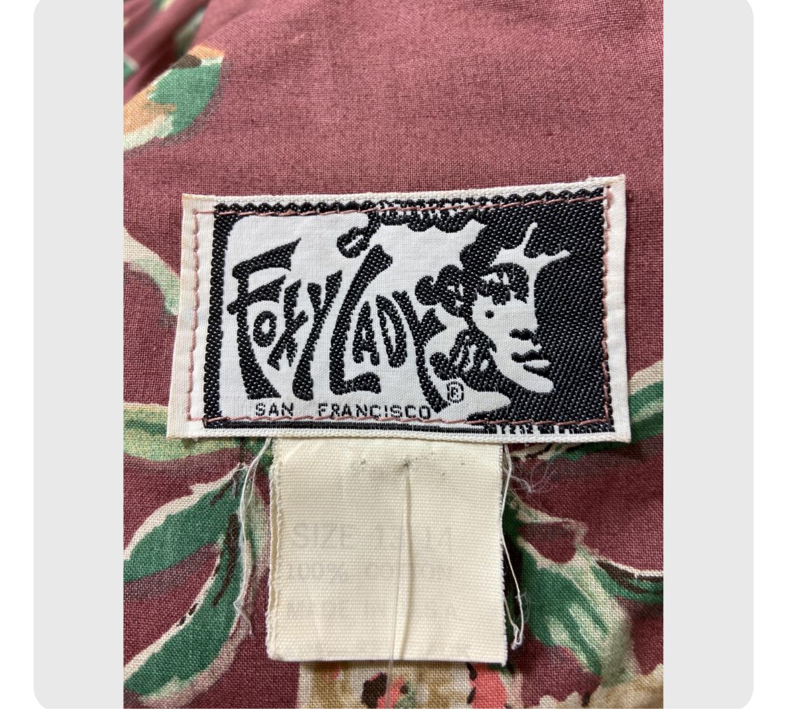 70’s “Foxy Lady” Floral Print Cotton Prairie Style Dress with Puff Sleeves