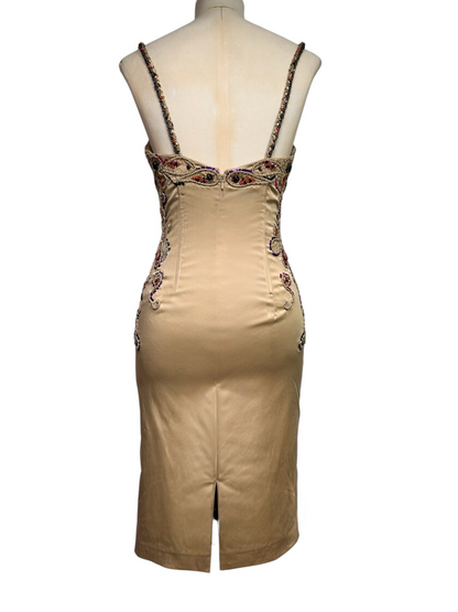 Deadstock Mandalay Embellished Wiggle Dress – Size 6