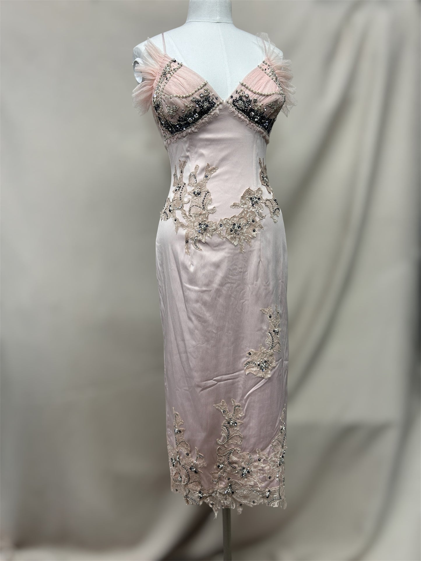 Baby pink Mandalay wiggle dress size 6