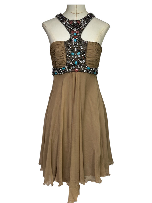 Deadstock Mandalay Silk Chiffon Dress – Size 10
