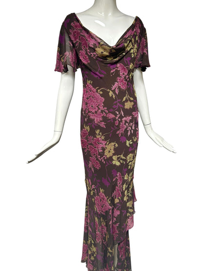 Y2K Bias-Cut Plus Size Evening Gown – Size 20 – 1930s Inspired