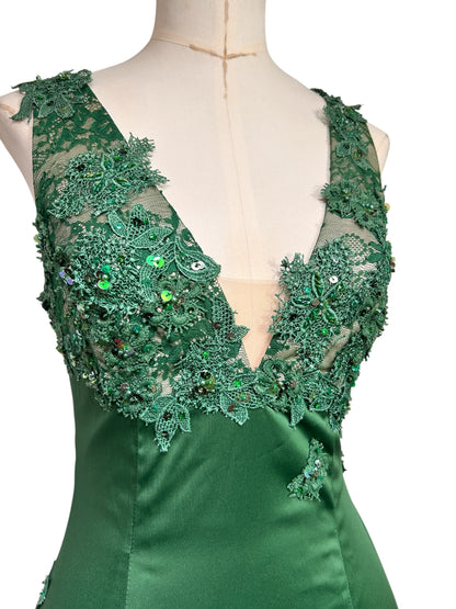 Deadstock Mandalay Emerald Lace Dress – Size 6