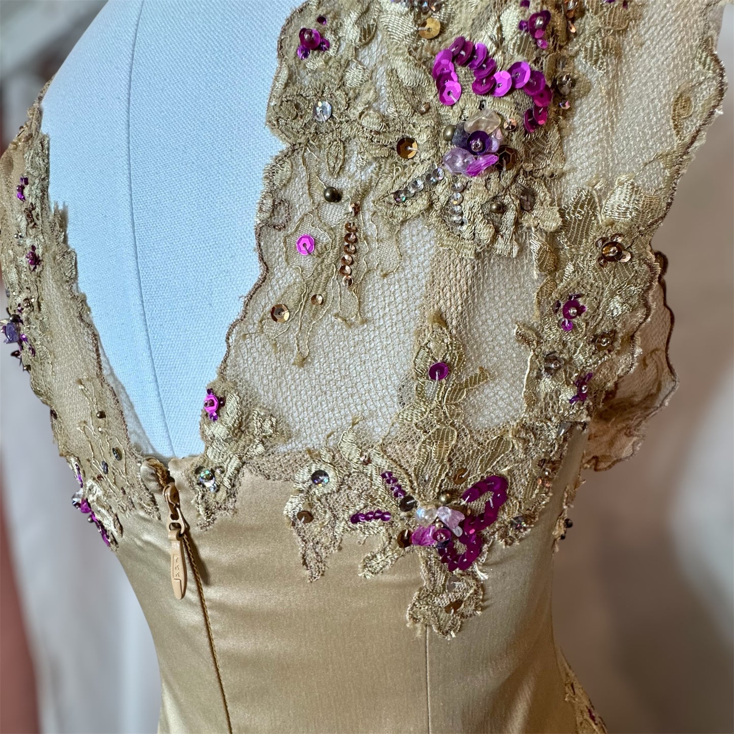 Y2K Deadstock Vintage Mandalay Midi Dress size 6