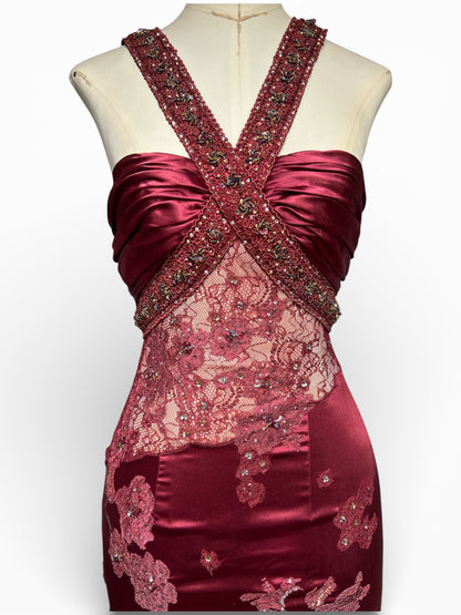 Deadstock Burgundy Mandalay Dress – Size 6