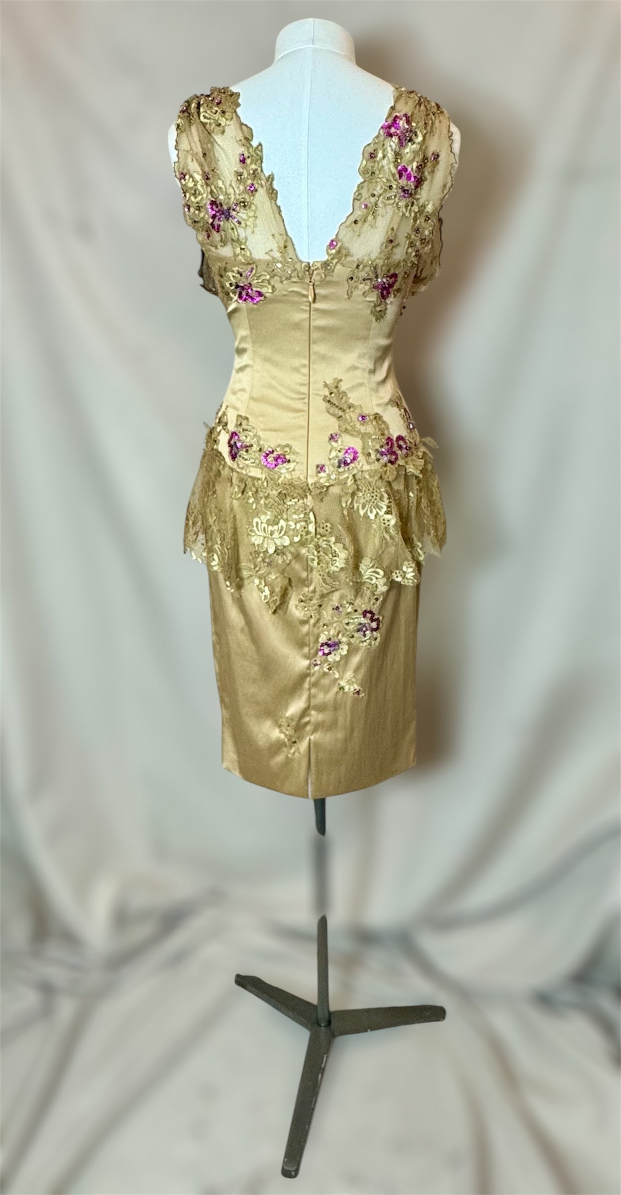 Y2K Deadstock Vintage Mandalay Midi Dress size 6