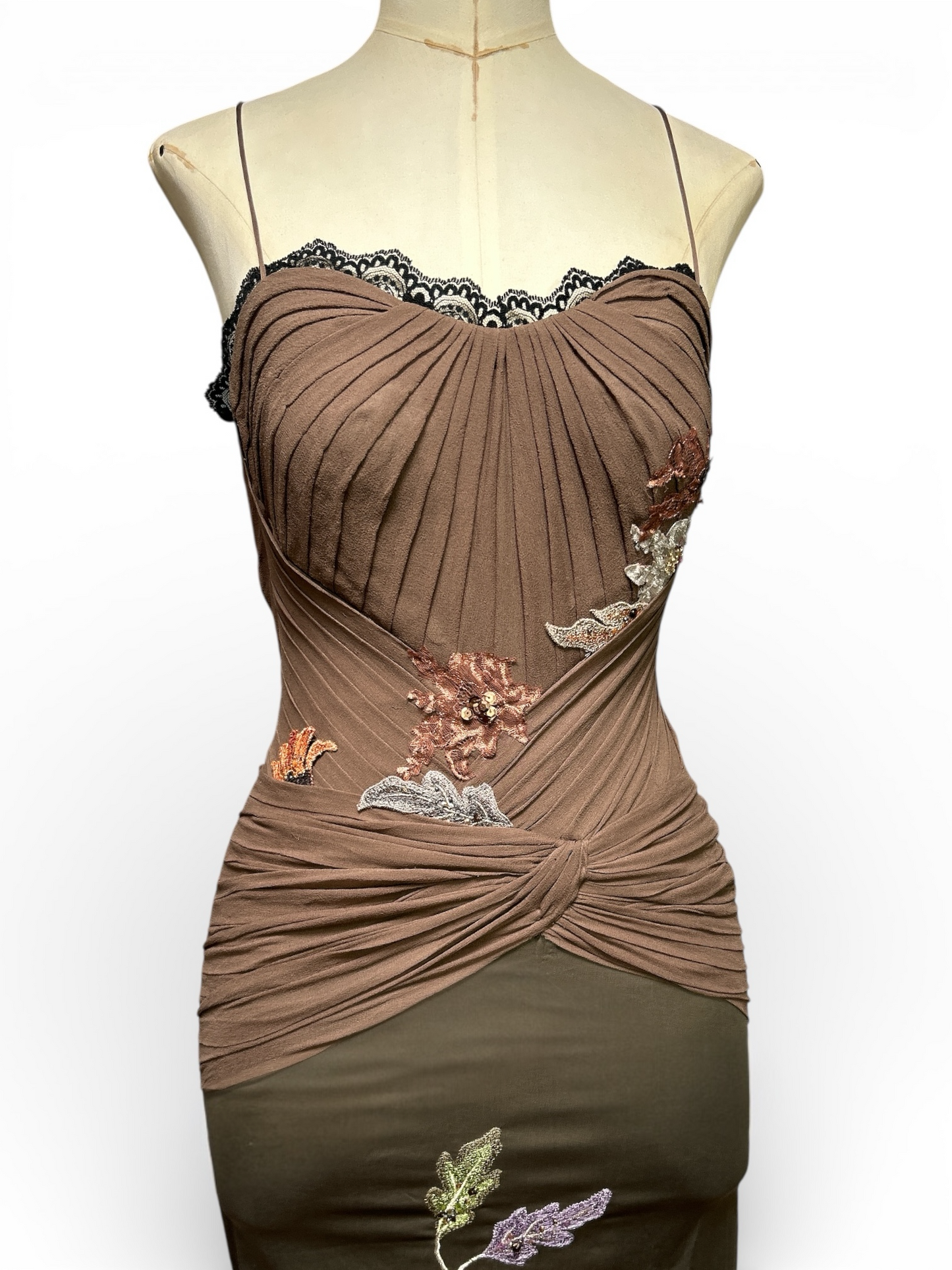 Deadstock Silk Pleated Mandalay Dress – Size 6