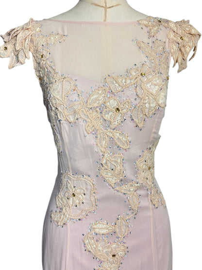 Silk chiffon, dead stock, Mandalay Wedding dress size 14