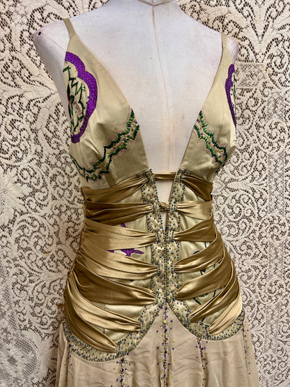 Champagne Deadstock Y2K Mandalay Dress – Size 10