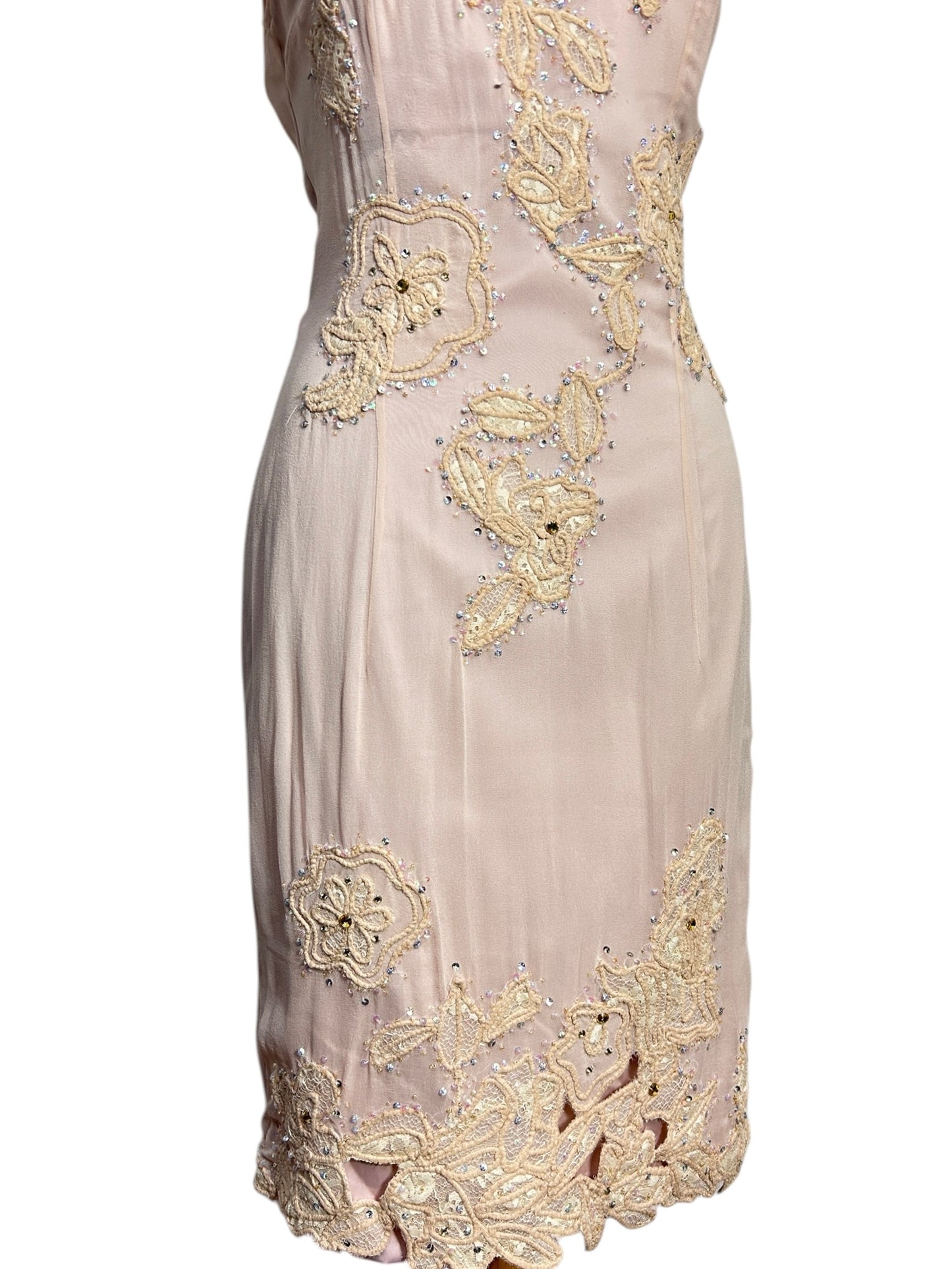Silk chiffon, dead stock, Mandalay Wedding dress size 14