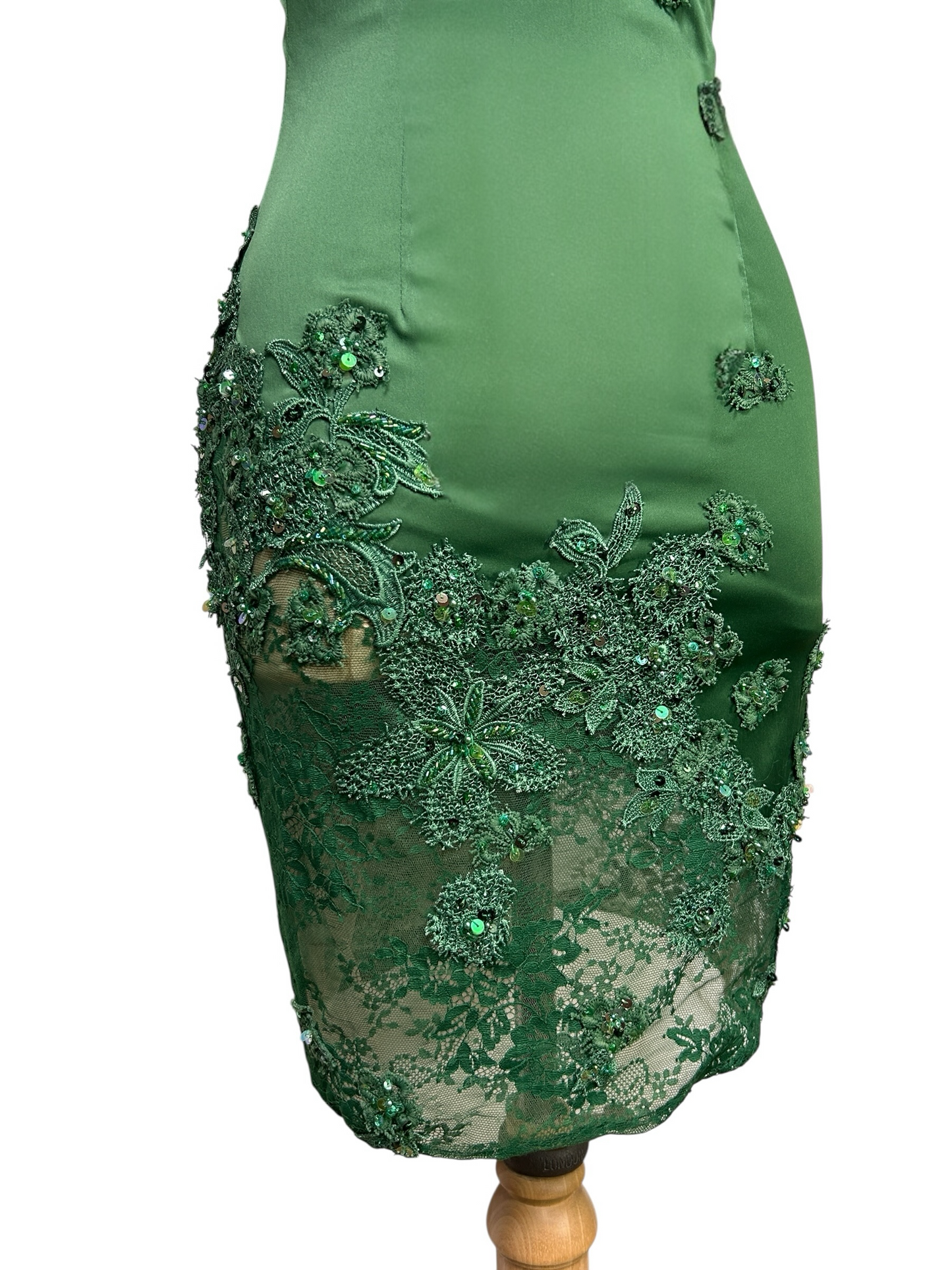 Deadstock Mandalay Emerald Lace Dress – Size 6