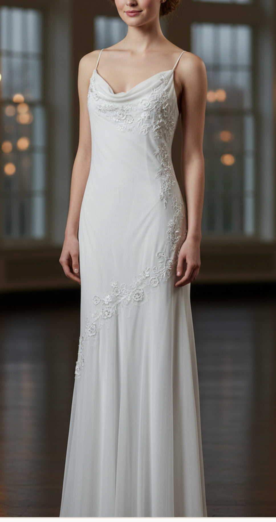 Y2K Vintage Silk Bias-Cut Dress