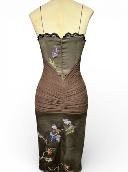 Deadstock Silk Pleated Mandalay Dress – Size 6