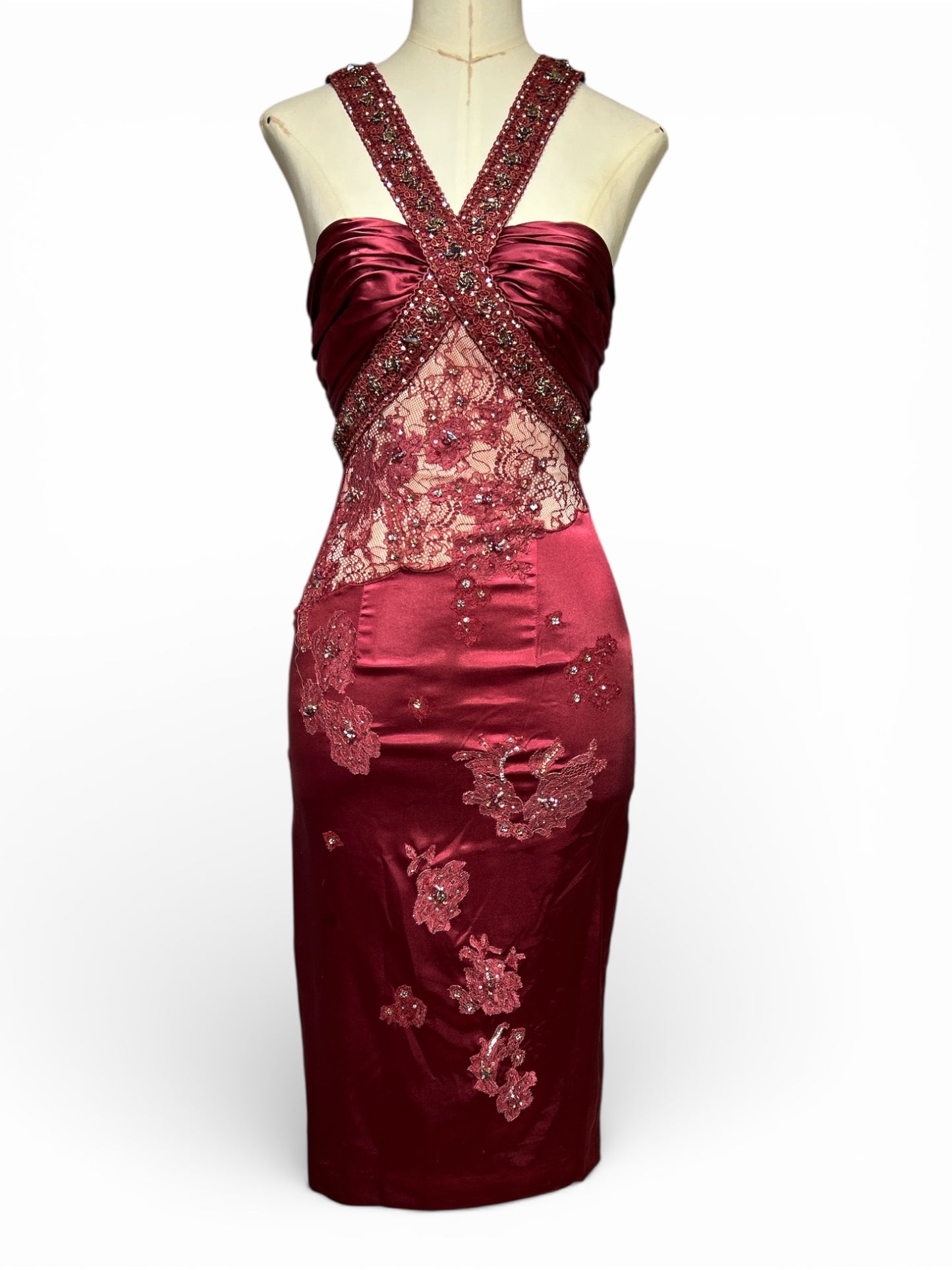 Deadstock Burgundy Mandalay Dress – Size 6
